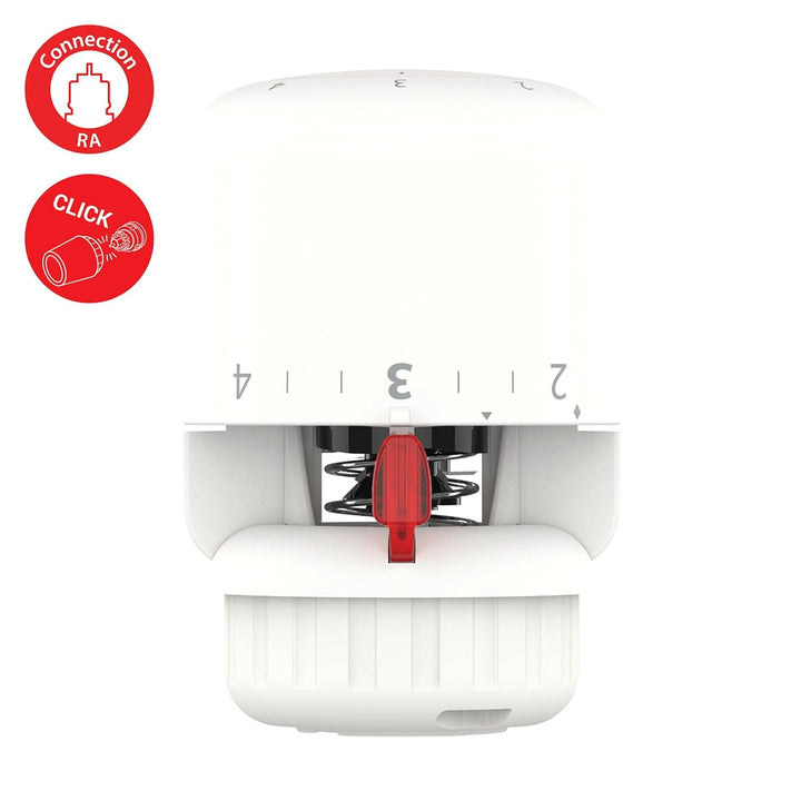 Danfoss Aero RA click, Termostatkopf mit eingebautem Sensor, 23 mm Halsdurchmesser NEU 015G4590, NEU