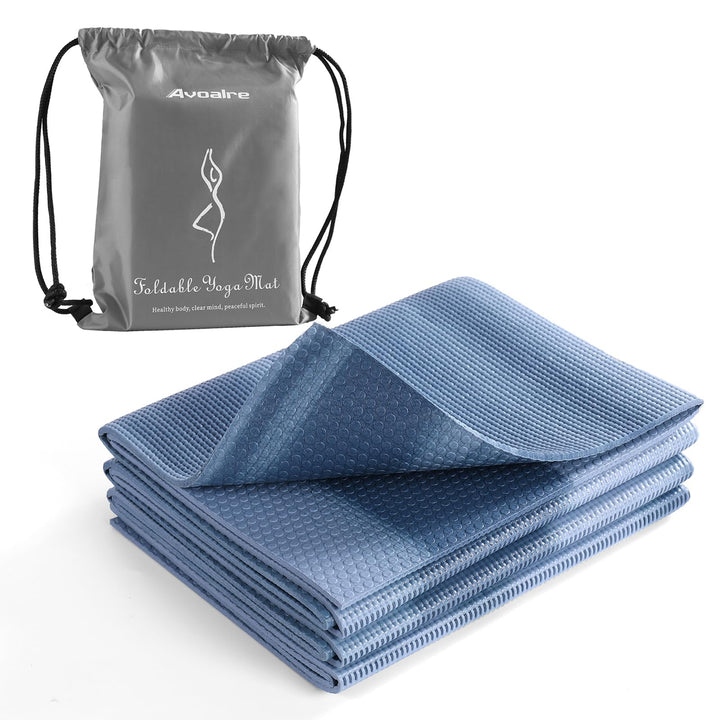 Avoalre Yogamatte faltbar, 173 x 61 cm, 5 mm – Handliche &amp; klappbare Yoga-Matte für Reise, Unterwegs