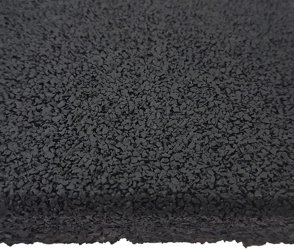 Vivol Fitness Bodenschutzmatte 100x100 cm Schwarz - 15mm Dicke - Feinkörnig - 3 verschiedene Dicken