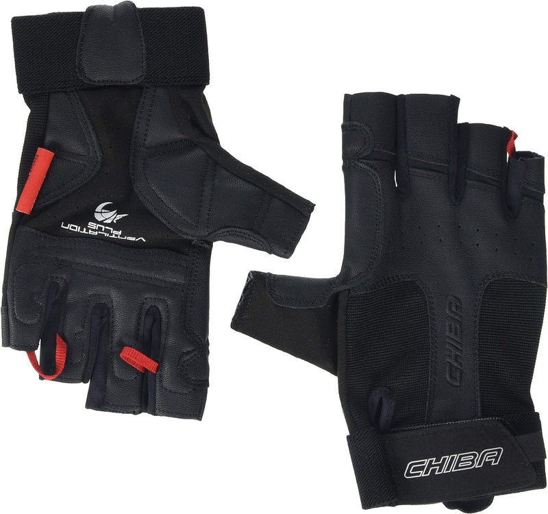 Chiba Classic Fitness Handschuhe | Elastische Passform & Robustes Clarinoleder | Anatomische Innenha