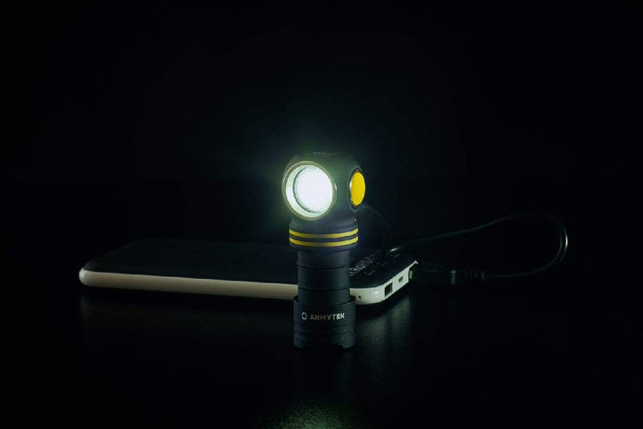 NEU, Armytek Stirnlampe Elf C1 v2 Warmweiss 930 Lumen LED-Lampe Micro USB Aufladbarer, Qualitativ Ho