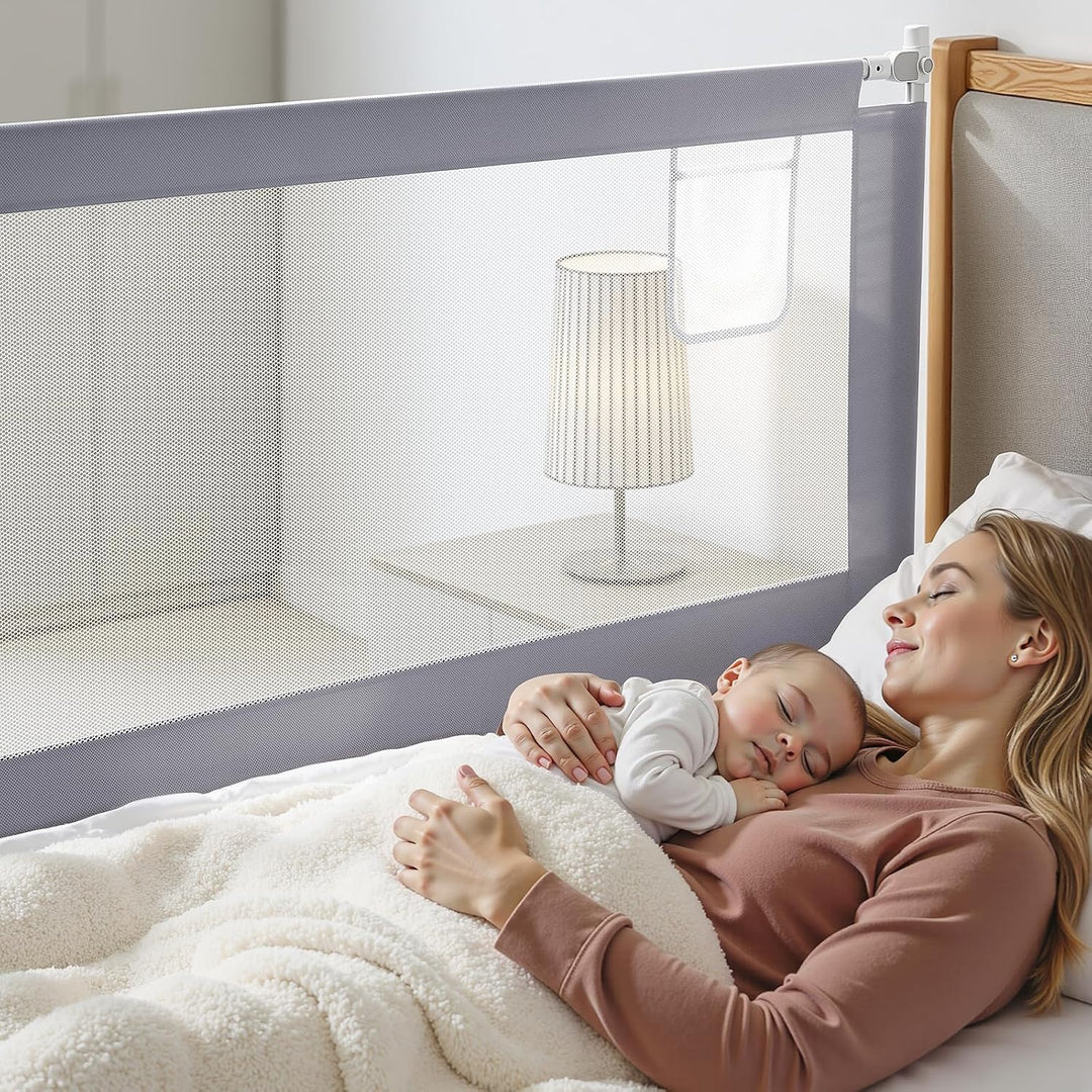 200cm rausfallschutz boxspringbett, Hellgrau (1 Stück) Hellgrau‑200cm, Hellgrau‑200cm