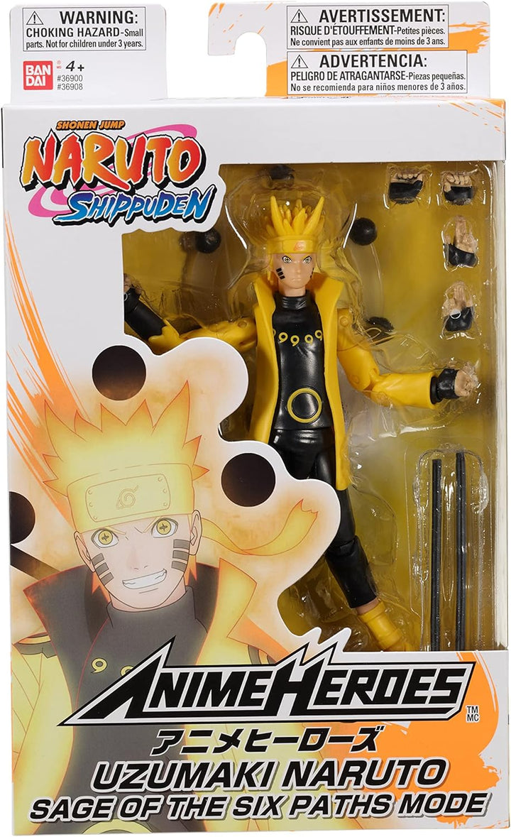 ANIME HEROES - Naruto Shippuden - Naruto Uzumaki Sage of Six Paths Mode Action Figure, Anime Geschen