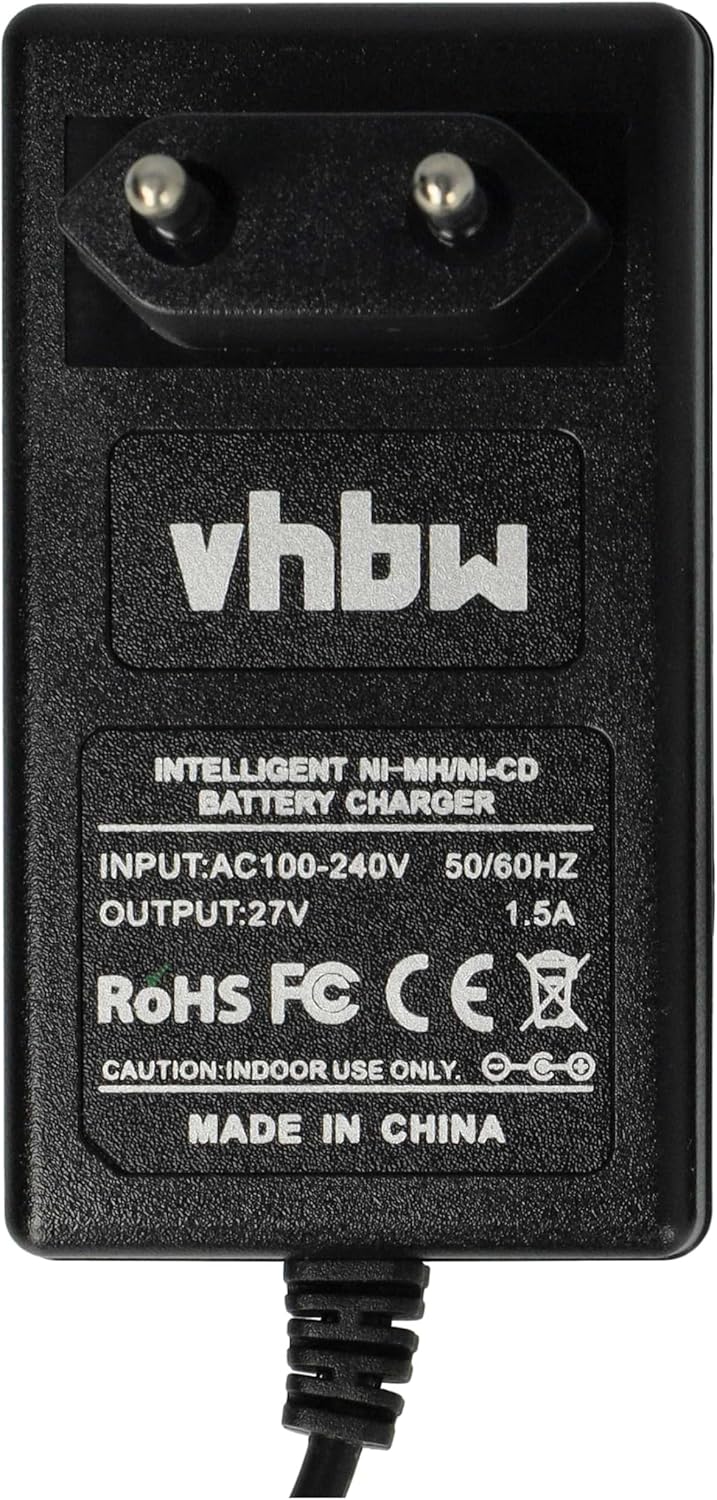 vhbw Ladegerät kompatibel mit AEG MX9.6, PBS 3000, PES 7.2T Werkzeug NI-Cd, NiMH-Akkus