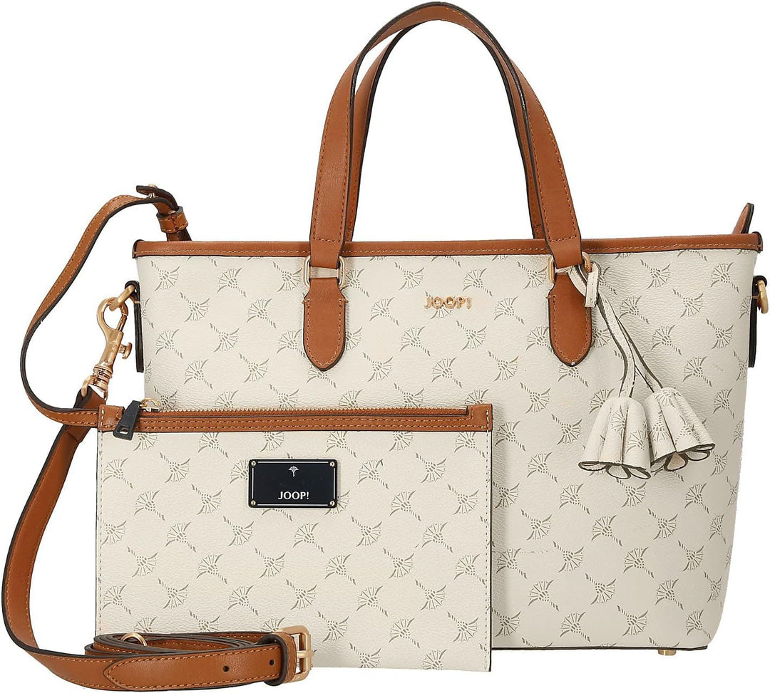 Joop! Women - Cortina Ketty Handtasche für Damen, Stylisches Accessoire mit Zusatztasche in Weiss