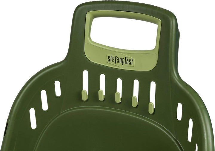Gartentrolley HELPY mit 50 Liter Nutzvolumen, belastbar bis max. 60 kg. Räder auf Metallachse. In Gr