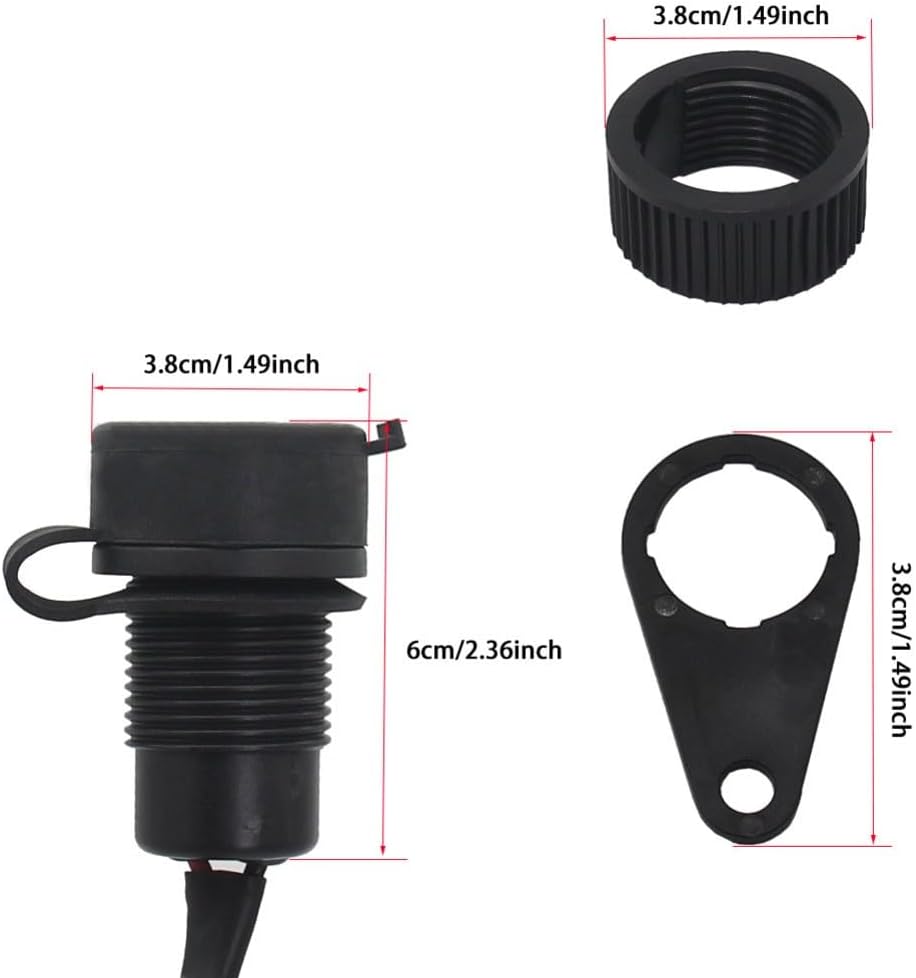 USB-C 12V Motorrad USB Ladegerät Steckdose für MT-09 (2018-2020), MT-09 (2018-2021), XSR700 (2018-20