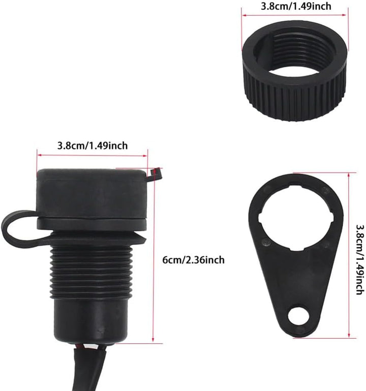 USB-C 12V Motorrad USB Ladegerät Steckdose für MT-09 (2018-2020), MT-09 (2018-2021), XSR700 (2018-20