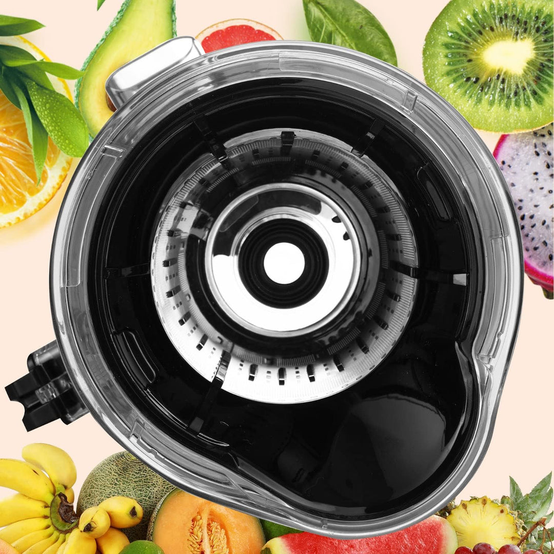 Wiltal Slow Juicer, Elektrischer Entsafter für Obst, Gemüse, Granatapfel, Zitrusfrüchte, Sorbet. 76-