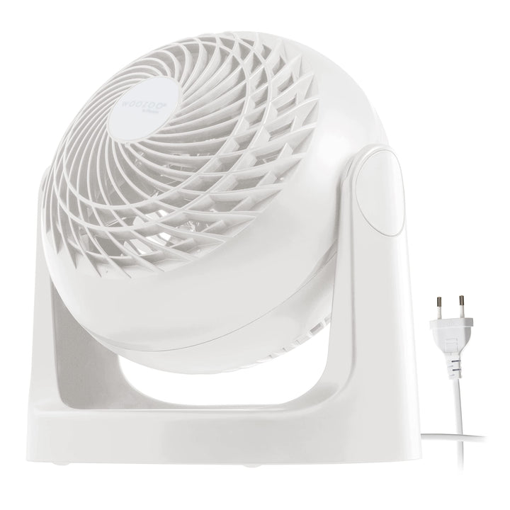 Iris Ohyama Woozoo, Leiser, leistungsstarker & tragbarer Tischventilator, 13m², Reichweite 12m, Vert