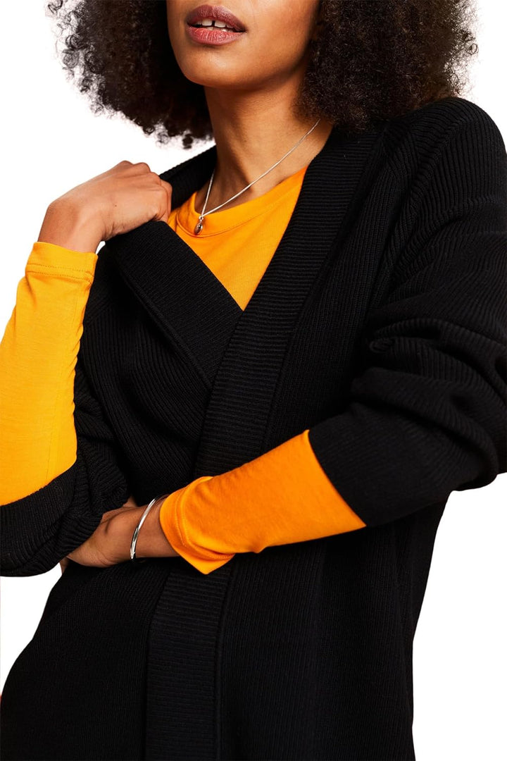 ESPRIT Damen Strickjacke XXL 001/Black, XXL 001/Black