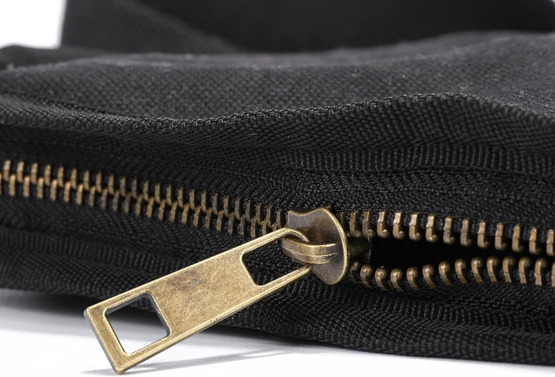 Denifiter Messerrolltasche mit robusten Tragegriff, strapazierfähiges gewachstes Segeltuch(Armeegrün