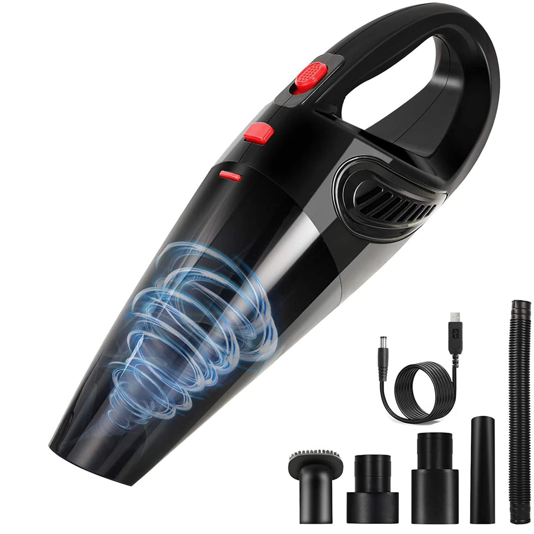 Handstaubsauger, Kabellos Handstaubsauger Akku, 9000PA Mini Autostaubsauger USB Aufladbar Tragbar Le