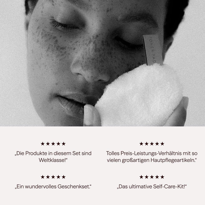 Waschies 4-tlg. „Try Me, Love Me“ Kennenlernset für Frauen – Nachhaltige Gesichtspflege mit Abschmin