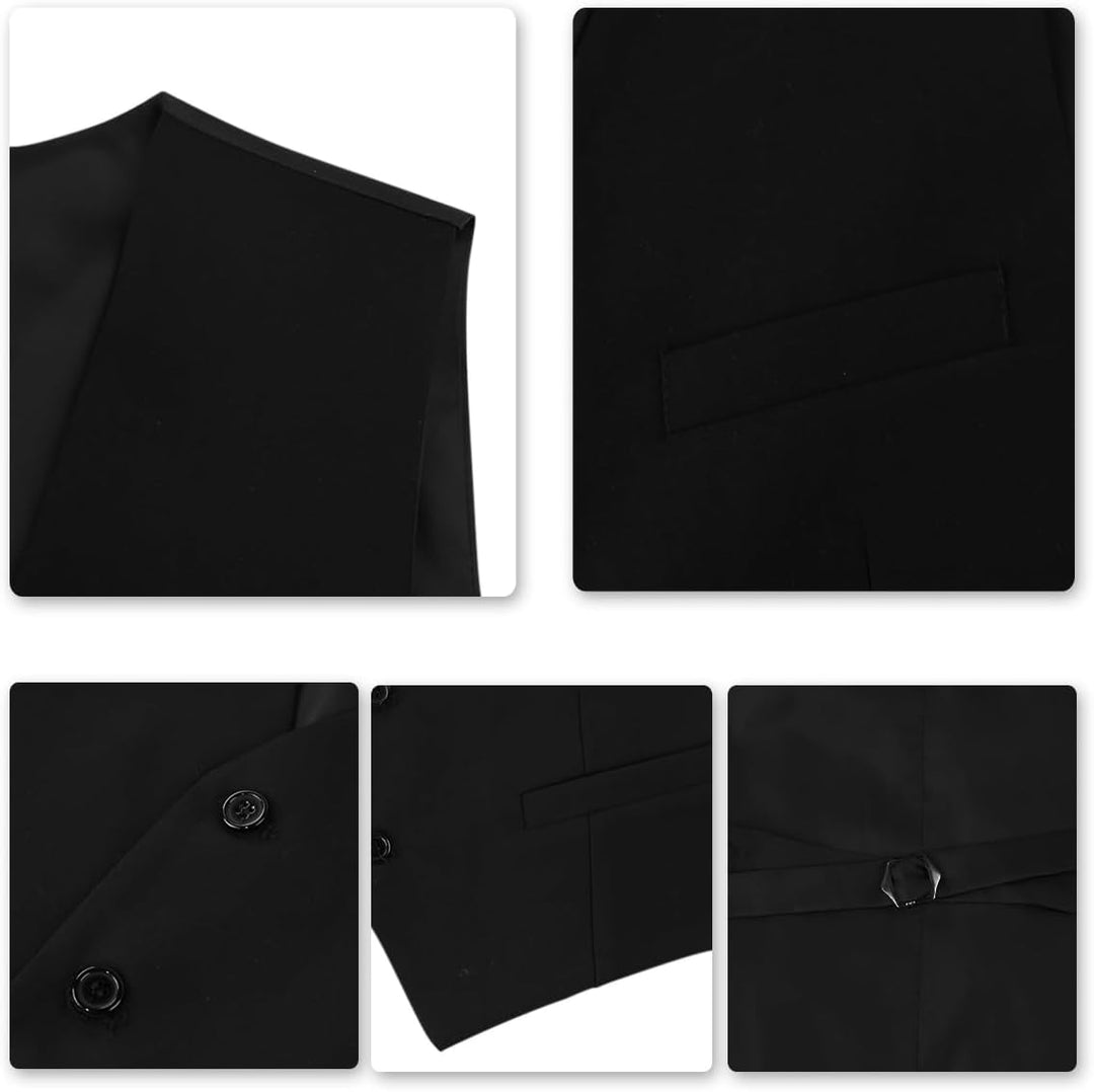 YOUTHUP Herren Anzug Slim Fit 3 Teilig Anzüge für Hochzeit Business Herrenanzug Sakko Anzughose West