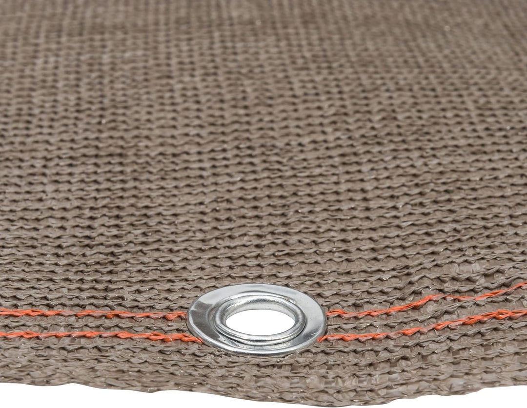 WerkaPro 10831 Sichtschutz Taupe, 220 g/m² verstärkt gewebt 2 m x 10 m, Polyethylen (2 x 10 m) EU ta