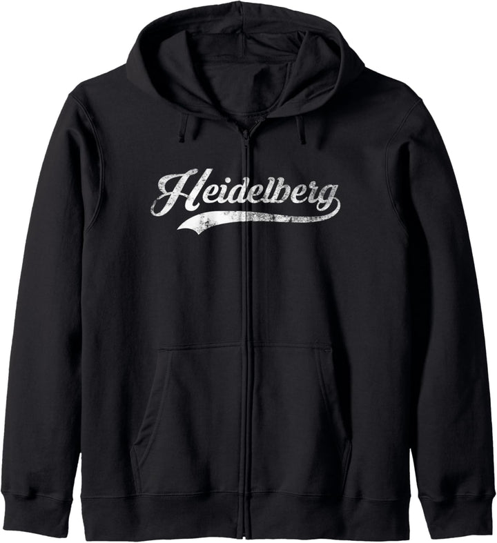 Heidelberg Stadt Vintage Design - Cool Old School Kapuzenjacke