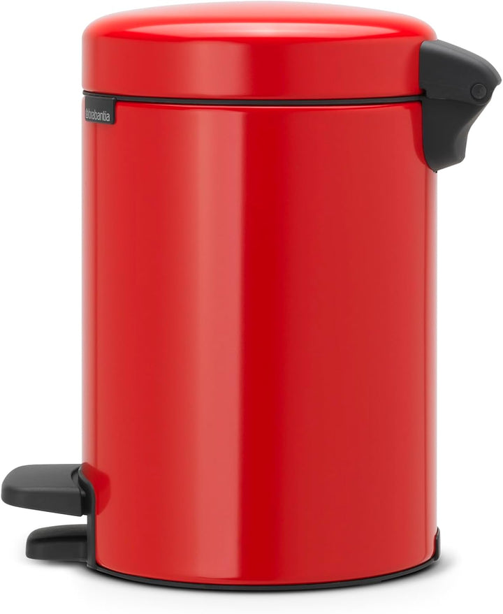 Brabantia Treteimer mit Inneneimer aus Kunststoff, stahl, Passion Rot, 3 Liter 3 Liter Passion Red,