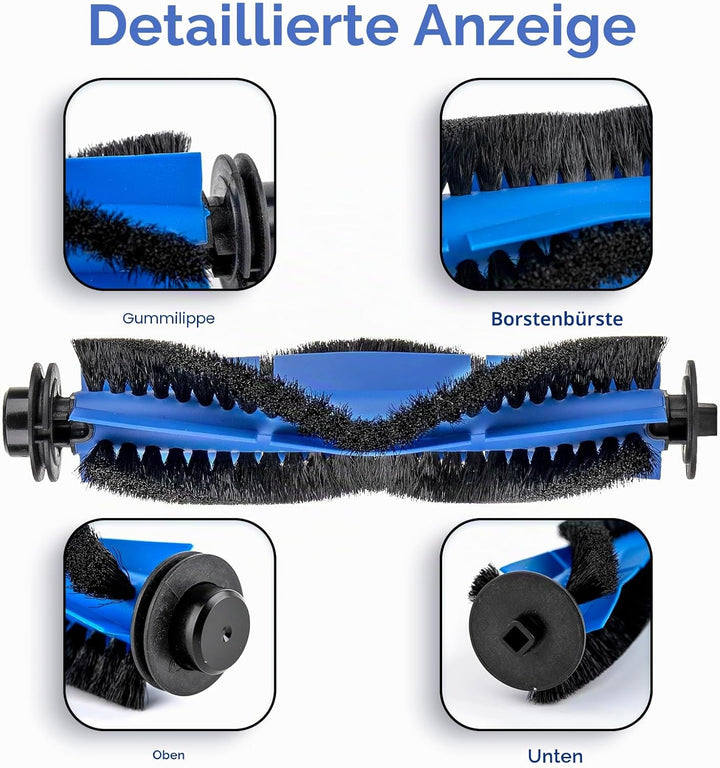 (2 Stück) Walzenbürsten kompatibel mit Eufy RoboVac 11S, 11S Plus MAX, 25C, G10 Hybrid, G20 G20 Hybr