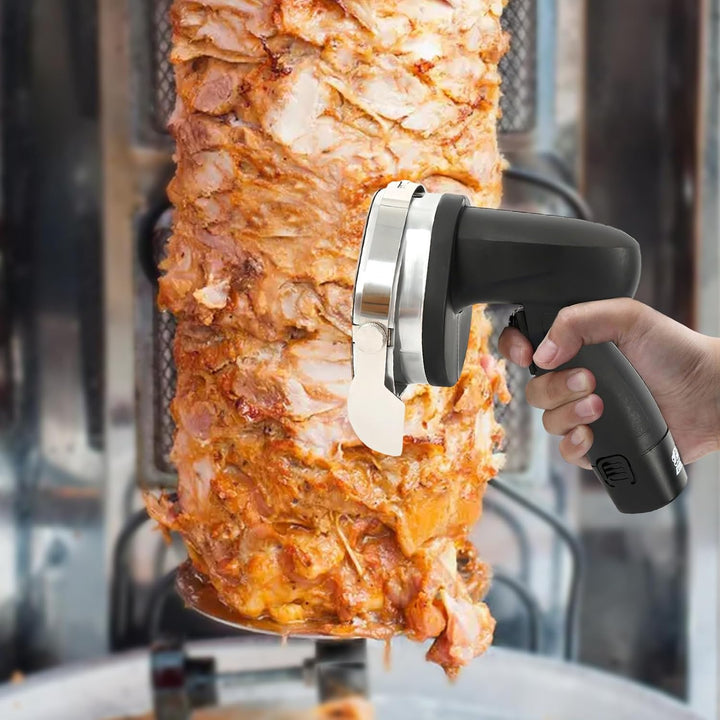 80W Elektro Dönermesser Gyrosmesser Kebabmesser Döner Kebabmesser Kabellos 100 mm für Kebab-Maschine