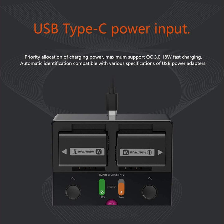 ISDT NP-FZ100 NP-FW50 NP-BX1 Kamera Akku Dual Ladegerät für Sony DSC-RX100,DSC-RX100 II, DSC-RX100M