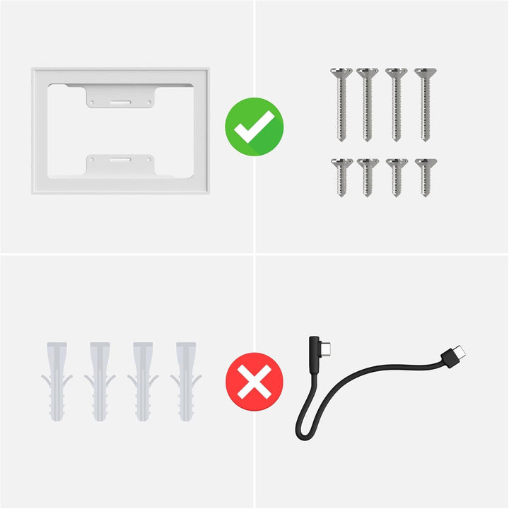 Tablet Wandhalterung für Samsung Galaxy Tab A9 / A11 (8,7 Zoll) - Passgenaue & Flache Bilderrahmen-O