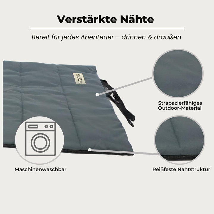 Hundedecke für unterwegs wasserdicht – rutschfeste Hundematte 110×68cm, waschbar Hundebett – Outdoor