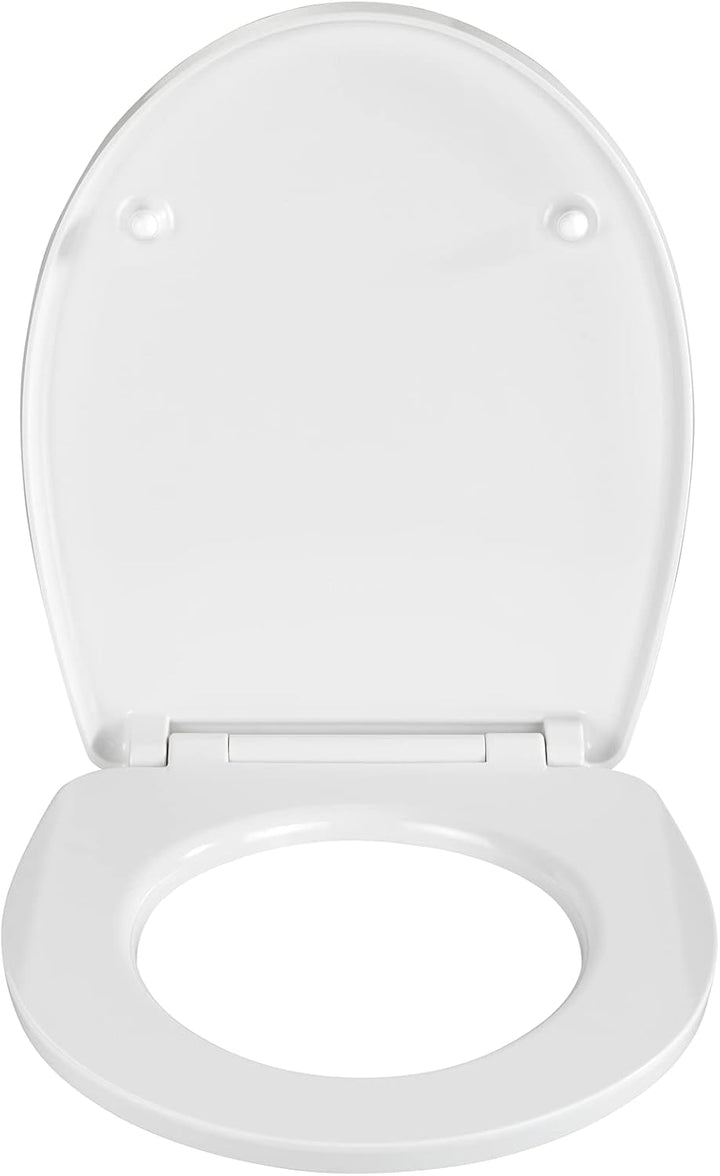 WENKO WC-Sitz Hochglanz Acryl Mod. Bois, High Gloss Oberfläche, Toilettendeckel mit Absenkautomatik,