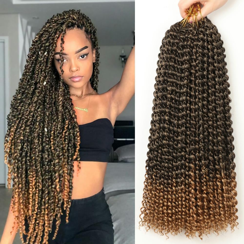 Passion Twist Hair,passion twist t27,6 Packs 18 Inch 45.5 cm, passion twist haar,Faux Locs Crochet H
