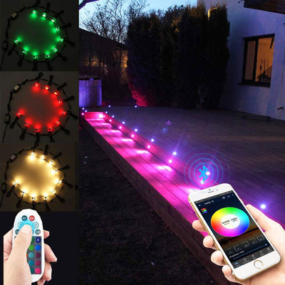 Bluetooth RGBWW Led Bodeneinbaustrahle Aussen 0.5W Ø45mm IP67 Wasserdicht LED Einbaustrahler Terrass