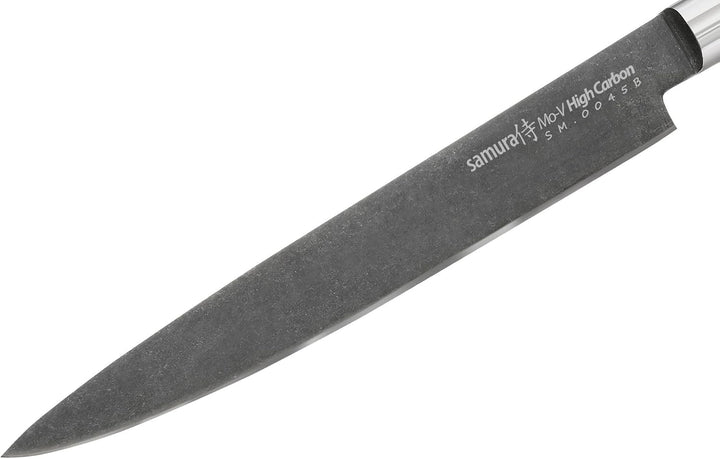 SAMURA MO-V Stonewash Profi Tranchiermesser ultra-scharf, gross, aus japanisch AUS 8 Edelstahl, 23 c