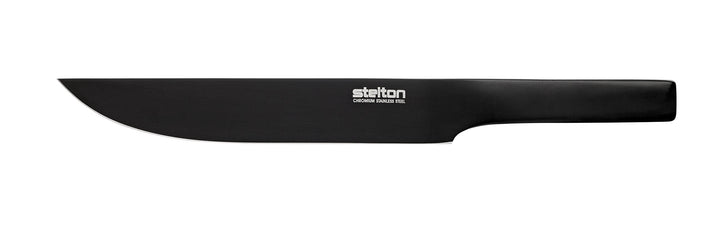 Stelton x-120-8 Pure Black Tranchiermesser, Verchromter Edelstahl mit mattschwarzer Beschichtung, sc