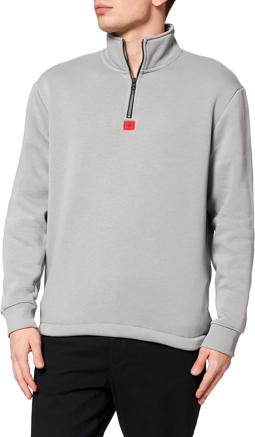 HUGO Herren Durton Sweatshirt XL Silver47, XL Silver47