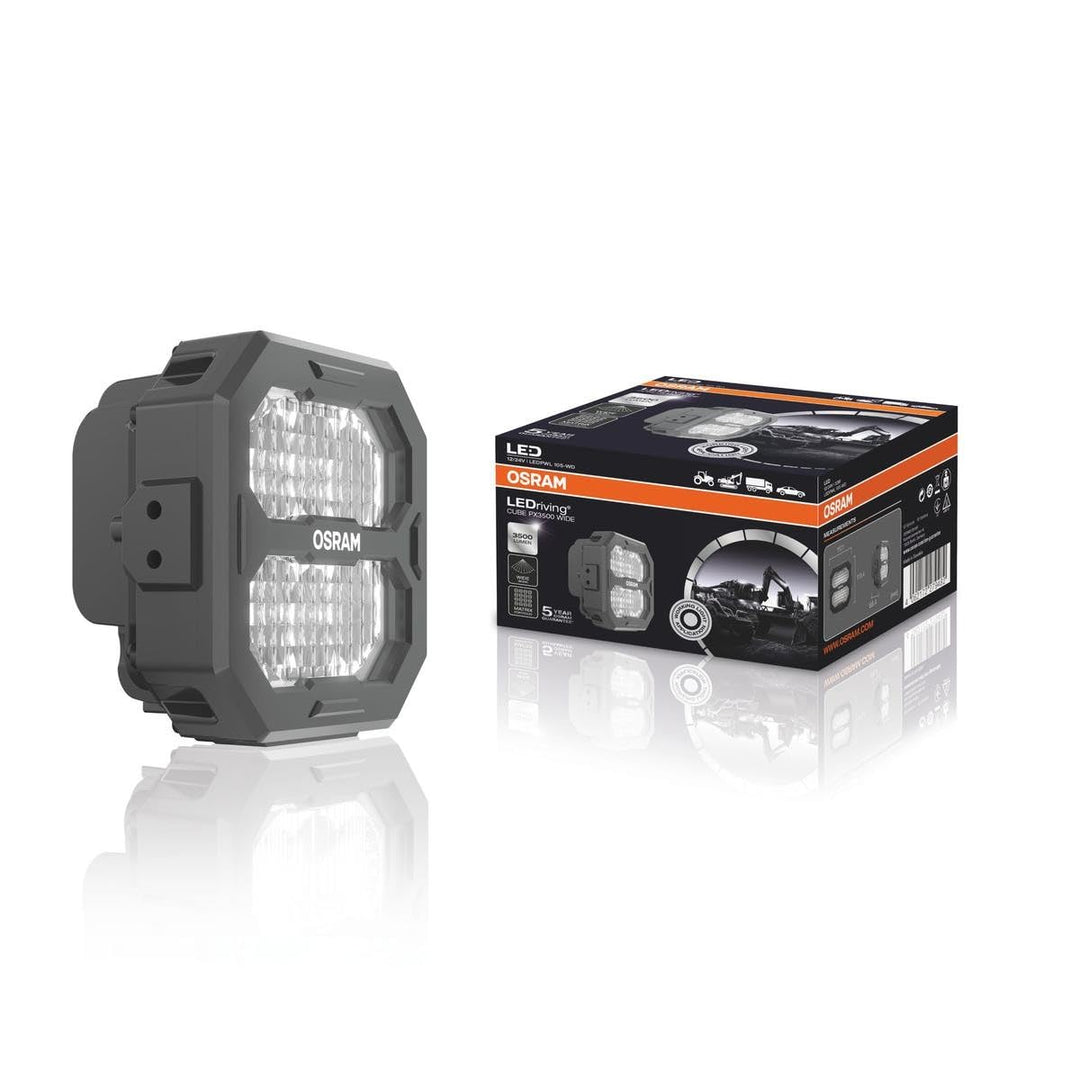 OSRAM LEDriving® Cube PX3500 Wide, LEDPWL105-WD, OFF ROAD, LED Arbeitsscheinwerfer, 3500 Lumen, Falt