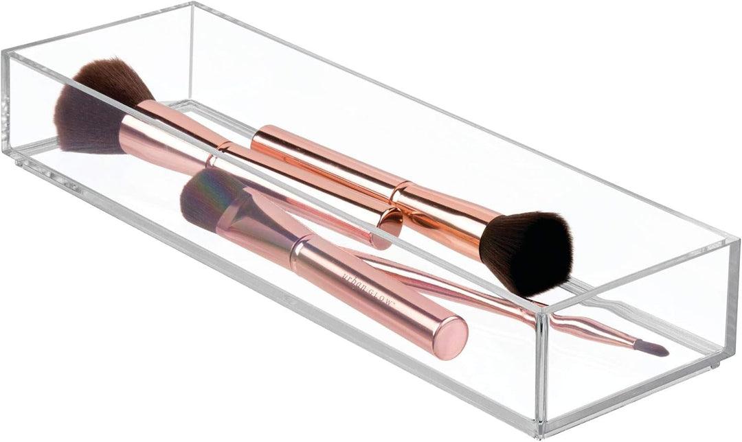 iDesign Schubladenorganizer, mittelgrosser Schubladeneinsatz aus Kunststoff für Besteck und andere U
