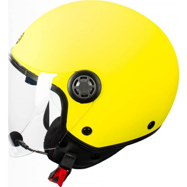 Rapid Connect - Homologierter Jet-Helm mit Integrierter Gegensprechanlage, Scooter-Helm mit Grossem,