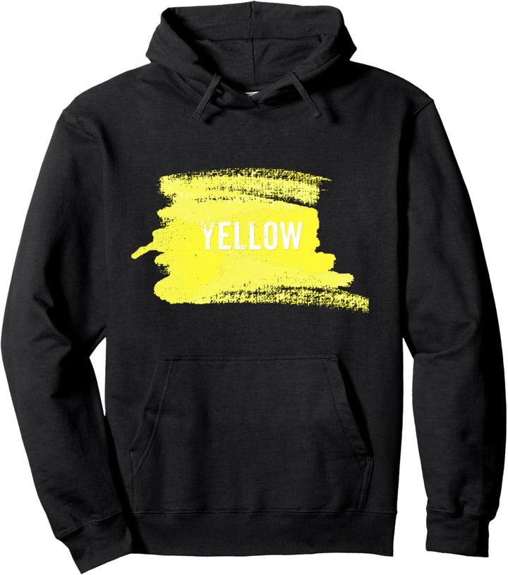GELBE Farbstriche Pullover Hoodie