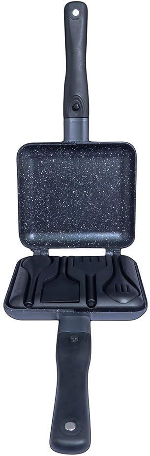 RidgeMonkey Connect Sandwich Toaster Granite Edition - Pfanne, Toaströster, Sandwichmaker Standard,