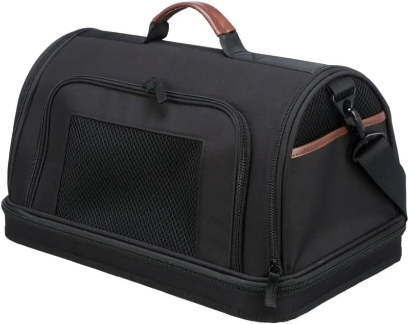 TRIXIE Airline Tasche Gate, Flugzeug Reisetasche Für Hunde, 28 × 25 × 45 cm, Schwarz - 28906