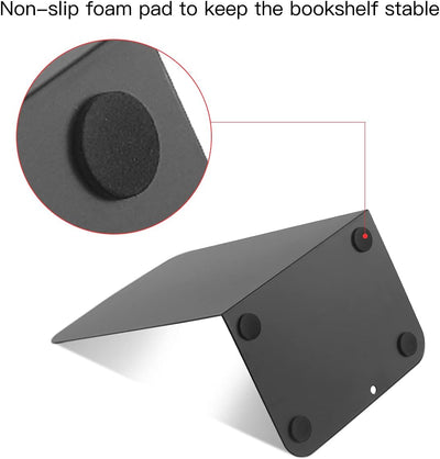 MSDADA Buchstützen aus Metall, CD Buchständer für Kinder, Dekorative Buchstütze für Schule, Zuhause,