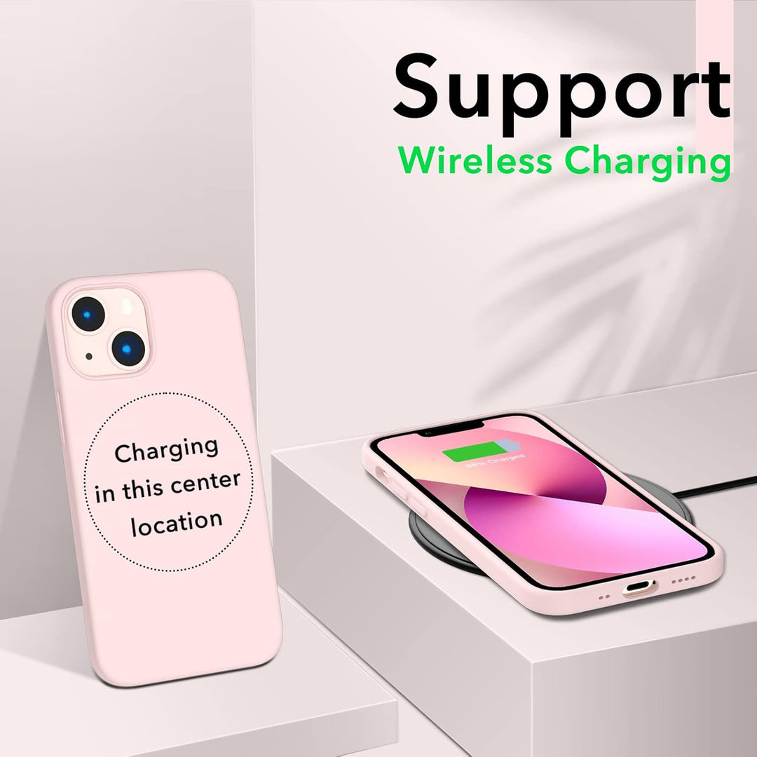 ORNARTO kompatibel mit iPhone 13 Mini 5,4 Silikon Case, Hülle Ultra Dünne Voller Schutz Flüssig Sili