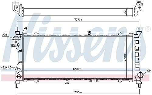Nissens 63286A Kühler, Motorkühlung