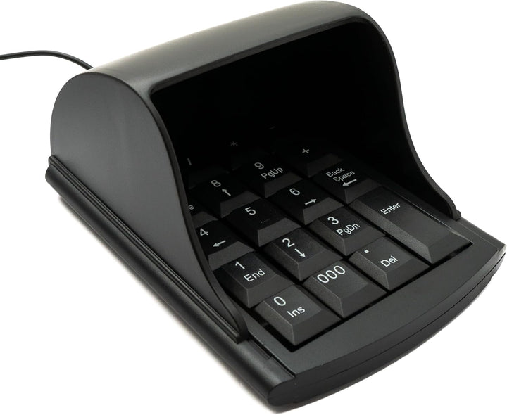 System-S Numpad Ziffernblock Anti Peeping 19 Tasten USB 2.0 Typ A Tastatur mit Sichtschutz