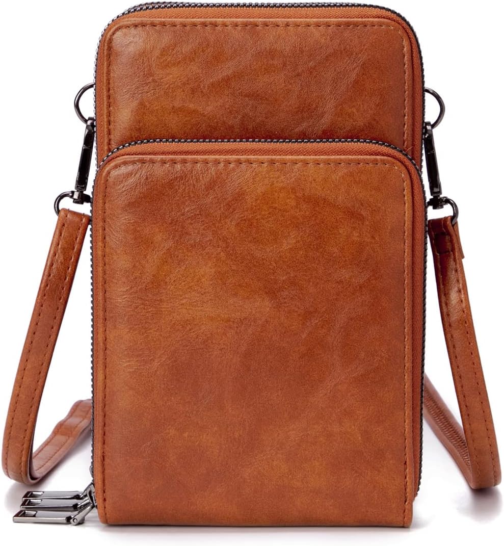 myfriday Kleine Umhängetasche für Damen, Mini Messenger Schulter Handtasche Geldbörse mit Kreditkart