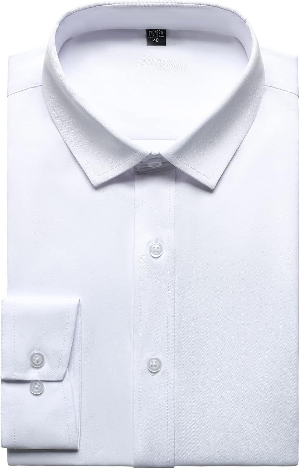 LucMatton Herrenhemd, formell, dehnbar, knitterfrei, langärmelig, schmale Passform, Button-Down-Shir