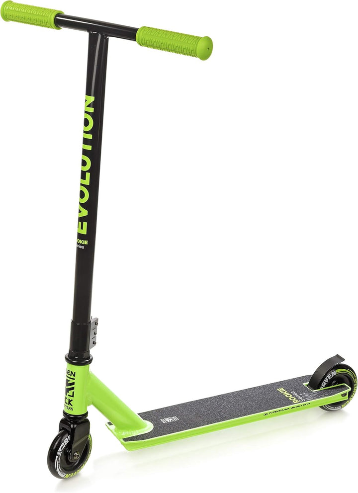 Stunt/Freestyle Scooter, Roller, Tretroller, Cityroller Raven Evolution Rookie Series 100mm Lime, Li