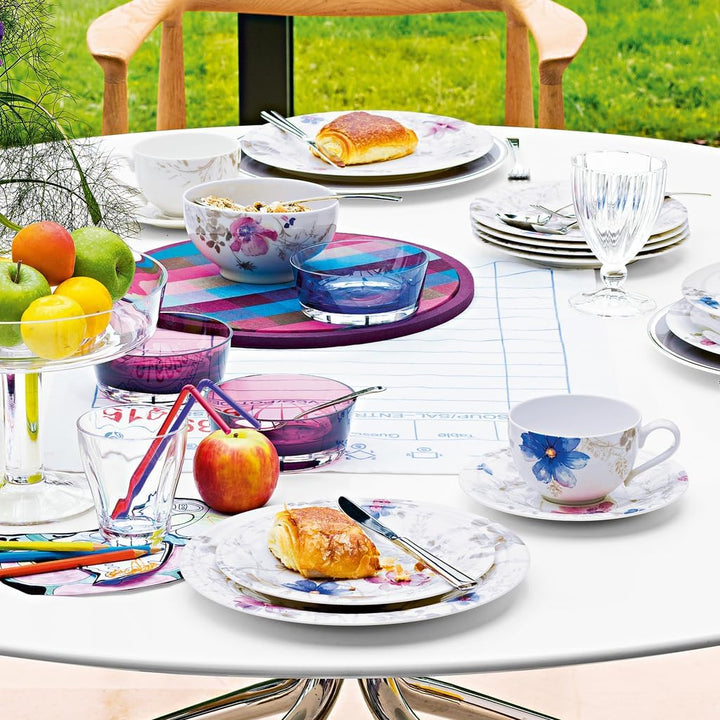 Villeroy &amp; Boch – Mariefleur Gris Basic Kaffee Set 18 teilig für 6 Personen, Kaffeeservice, Tafelser