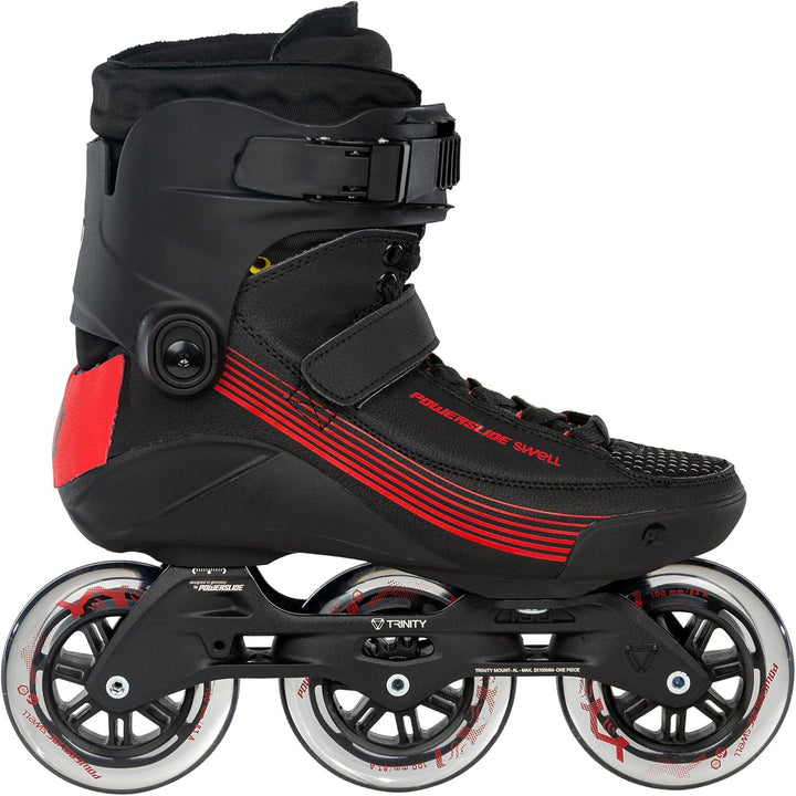 Powerslide Inline Skate Swell Black 100-3D Adapt, für Fitness, für Damen und Herren 43, 43