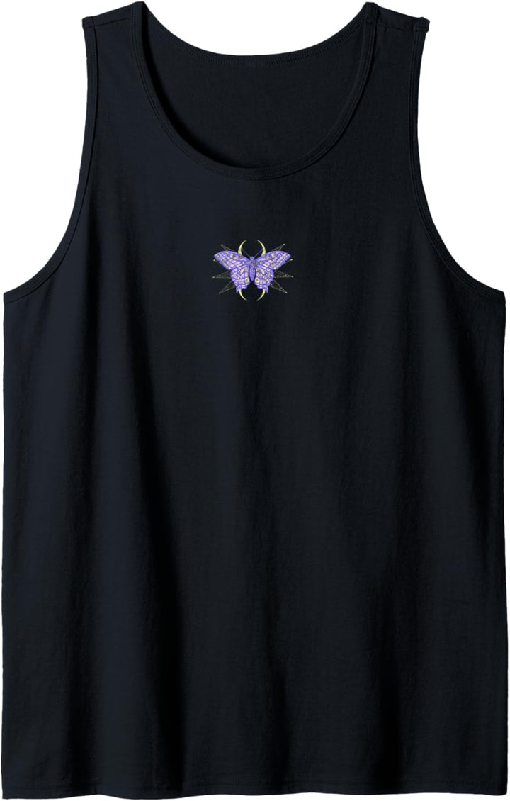 Celestial Butterfly Tarot Card Front & Back Tank Top