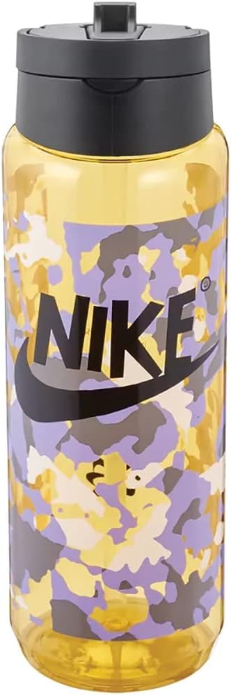 Nike Unisex – Erwachsene TR Renew Recharge Trinkflasche, Yellow Ochre/Black/Black, 709ml